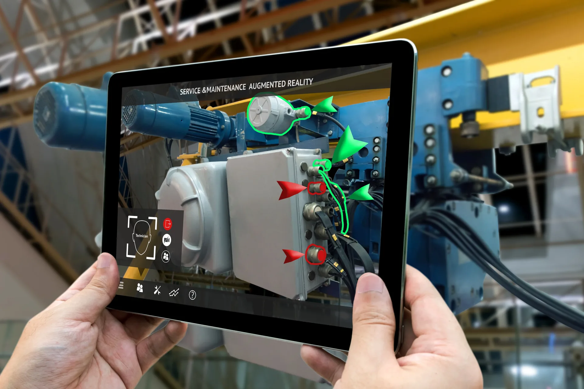 Industrial equipment that could use model tracking augmented reality overlays